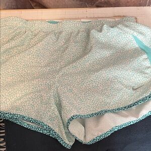 Nike Women's Athletic Shorts in Mint and White